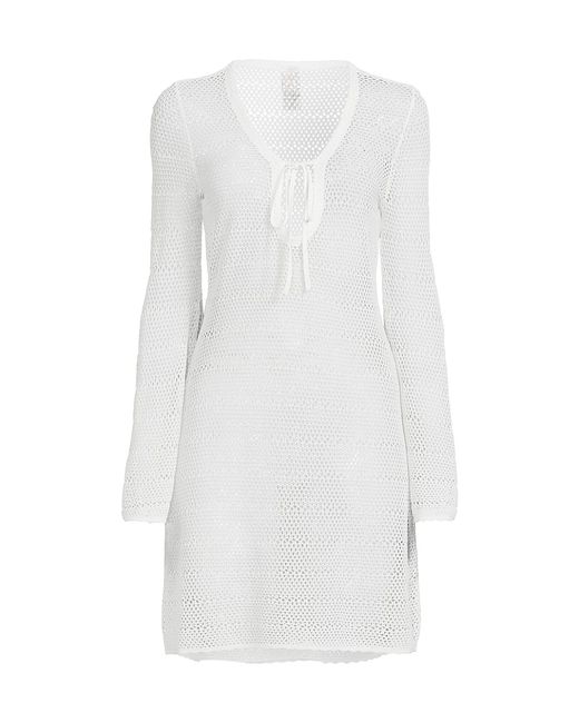 Pq Bell-Sleeve Knit Cover-Up Tunic