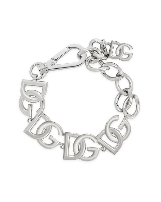 Dolce & Gabbana Plated Logo Chain Bracelet