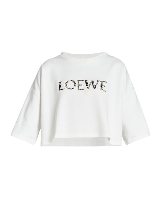 Loewe x Paulas Ibiza Raffia Logo Crop T-Shirt Small