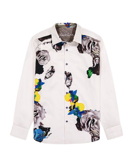 Robert Graham Delmore Abstract Stretch-Cotton Shirt Medium