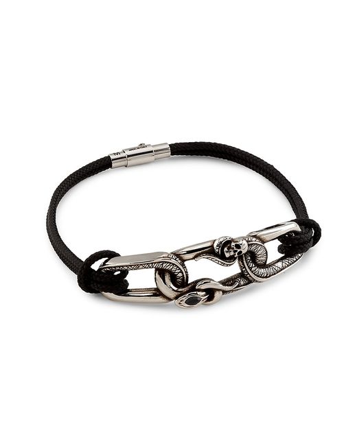 Alexander McQueen Snake Skull Friendship Bracelet Small