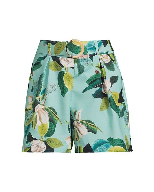 Patbo Magnolia Floral Belted Shorts