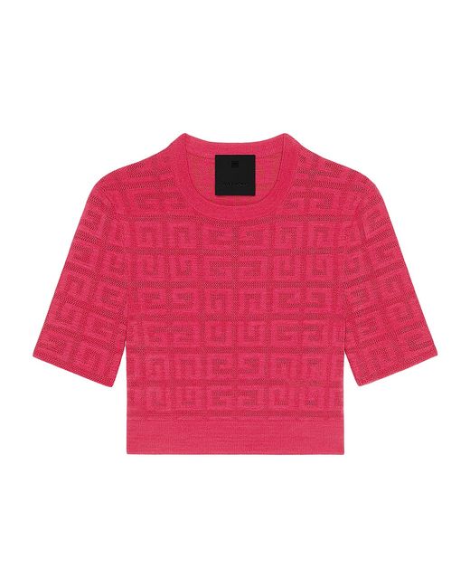 Givenchy Cropped Sweater 4G Jacquard Medium