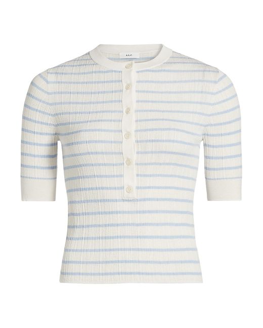 A.L.C. Fisher Ribbed Cotton-Blend Blouse