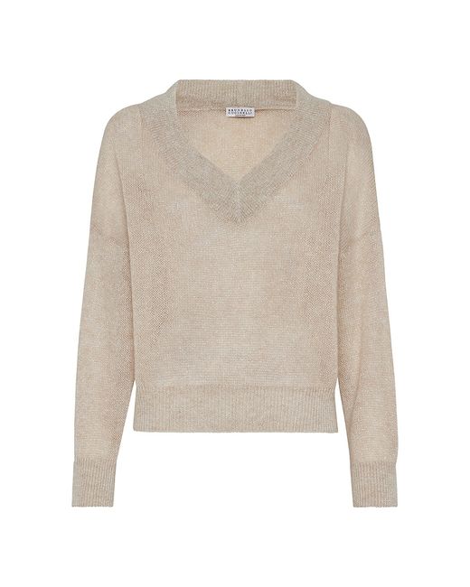 Brunello Cucinelli Sparkling Mohair and Wool Sweater