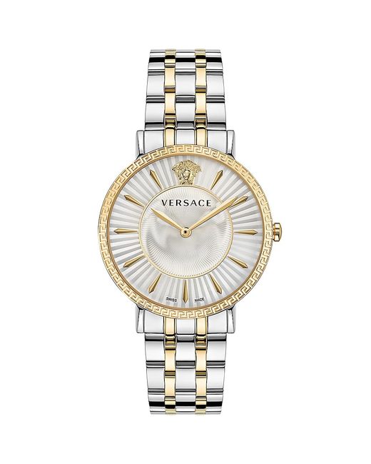Versace V-Eternal Two-Tone Bracelet Watch/38MM