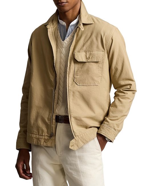 Polo Ralph Lauren Zip-Front Overshirt Large