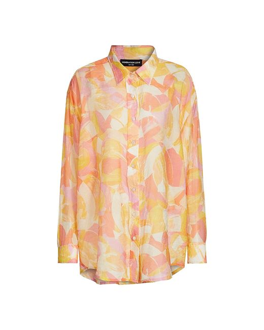 Generation Love Benson Abstract Button-Front Shirt