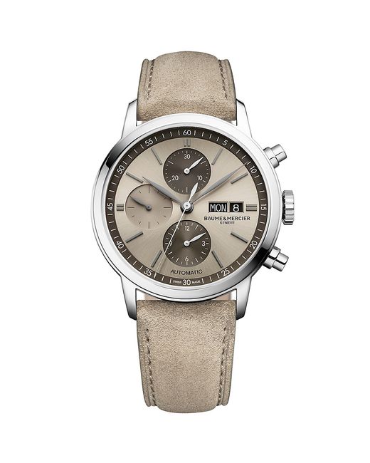 Baume & Mercier Classima 10782 Leather Chronograph Watch/42MM