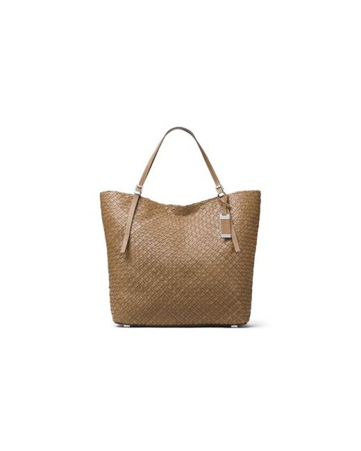 Michael Kors Collection Hutton Woven Leather Tote