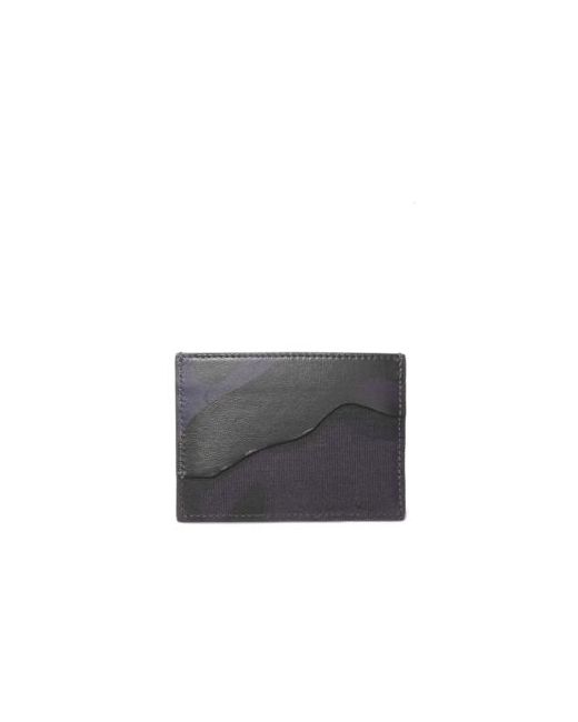 Valentino Patchwork Camo Canvas Leather Small Card Case