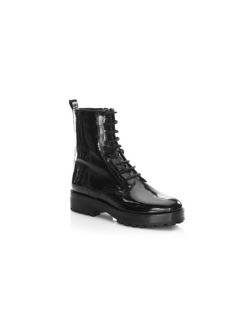 Michael Kors Collection Lace-Up Leather Boots