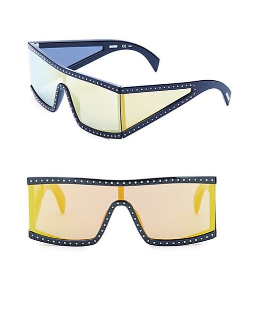 Moschino Multilayer 99MM Futuristic Sunglasses