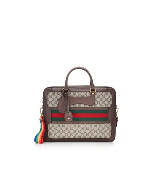 Gucci Rainbow Strap GG Briefcase