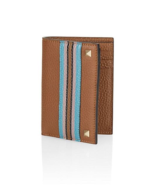 Valentino Garavani Leather Pocket Card Case