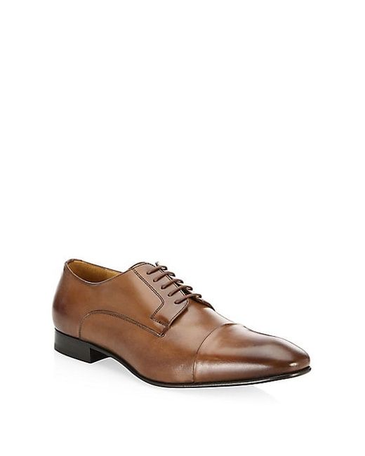 Saks Fifth Avenue COLLECTION Burnished Captoe Oxfords