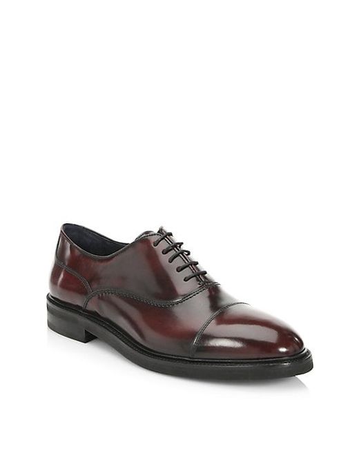 Saks Fifth Avenue COLLECTION Radiant Leather Derbys
