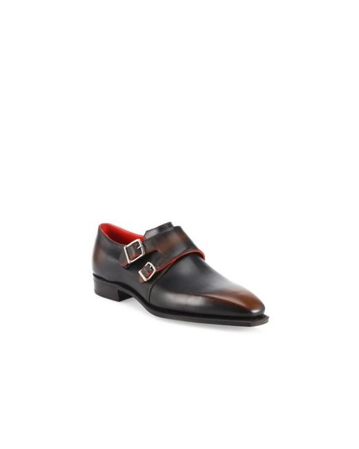 Corthay Arca Double Monk-Strap Leather Shoes