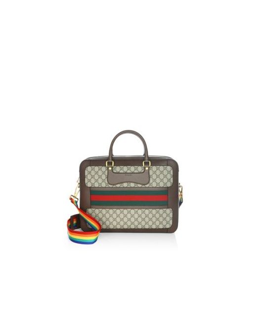 Gucci GG Supreme Briefcase with Web