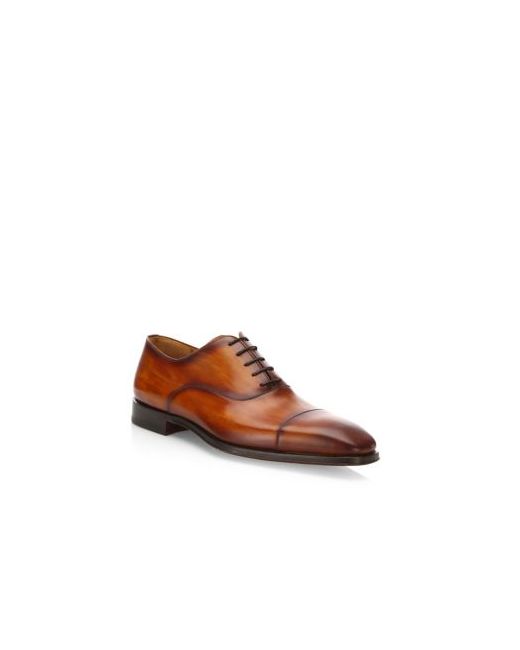 Saks Fifth Avenue COLLECTION BY MAGNANNI Cap Toe Calf Leather Oxfords