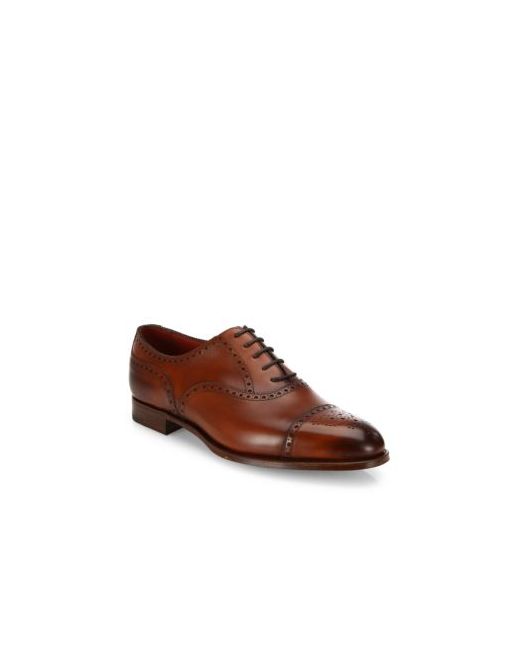 Edward Green Brogued Calf Leather Oxfords