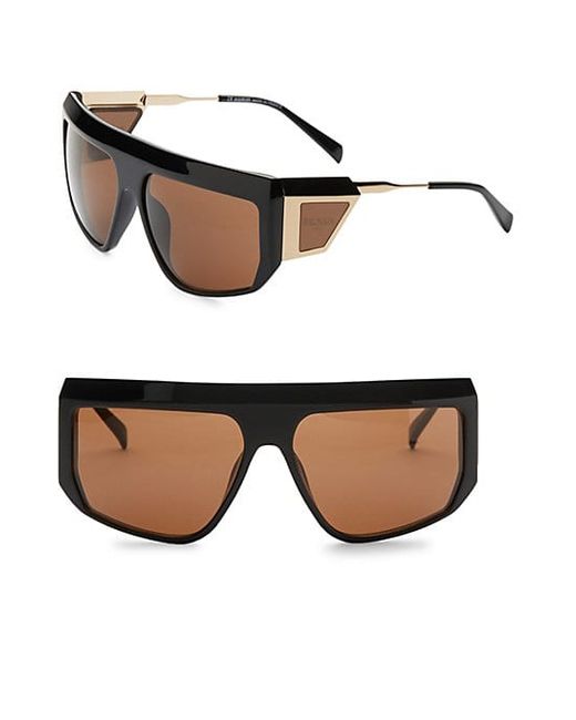 Balmain 62MM Aviator Shield Sunglasses