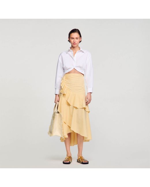 Sandro Cropped shirt with twist