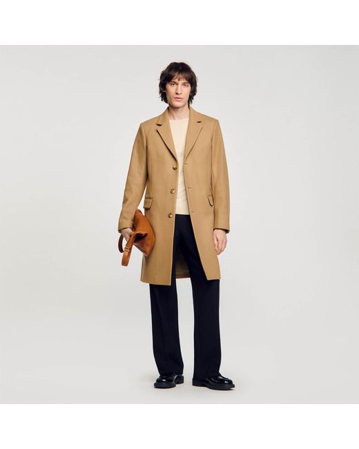 Sandro Wool broadcloth coat