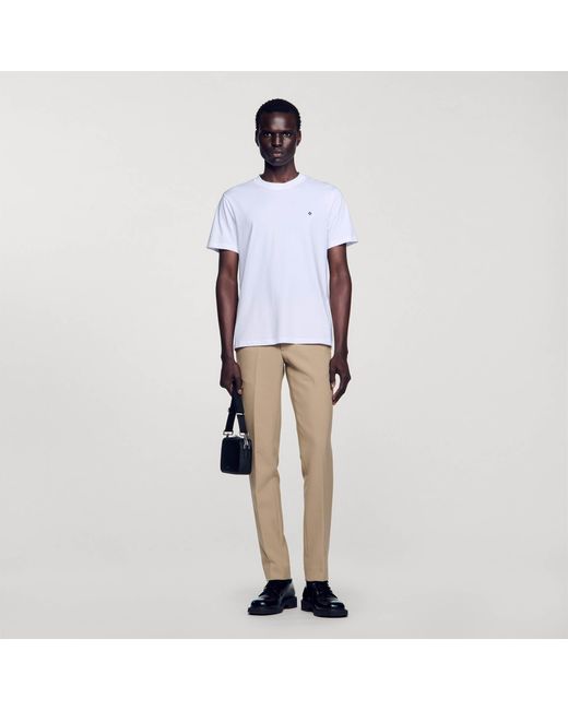 Sandro T-shirt with Square Cross patch