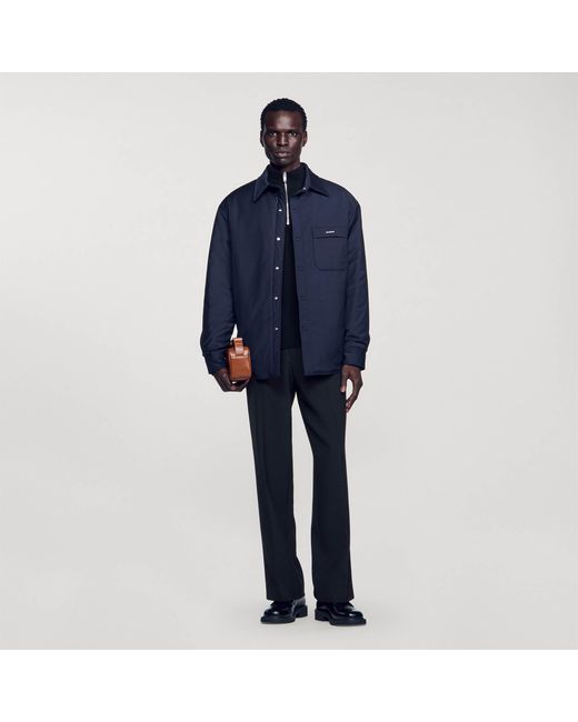 Sandro Oversized quilted shirt