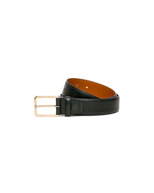 Santoni Leather Adjustable Belt