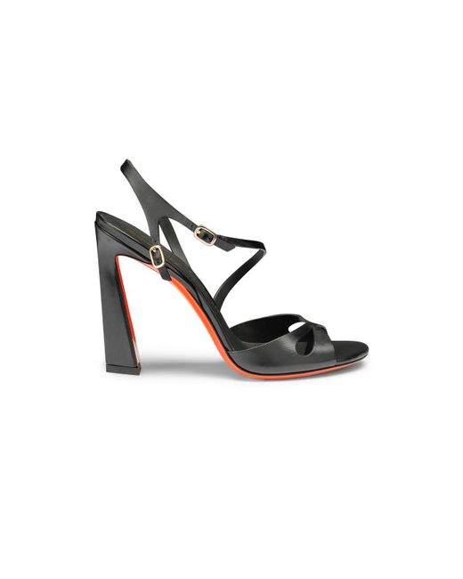 Santoni Leather High-heel Mona Sandal