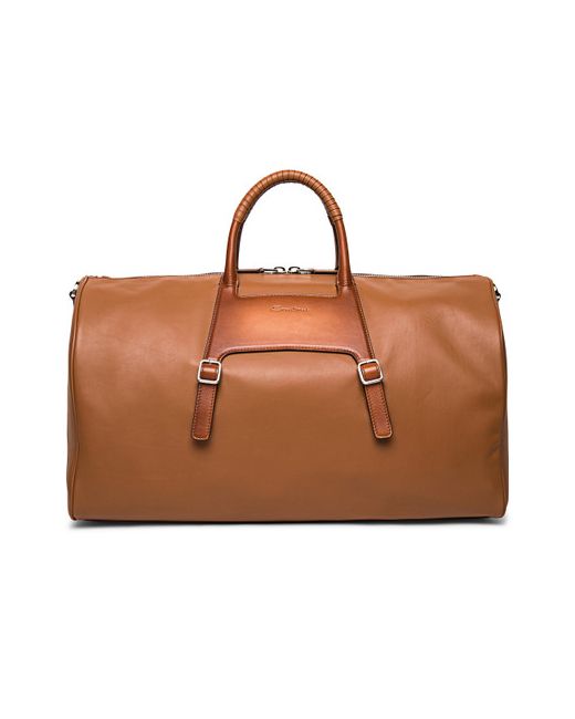 Santoni Leather Medium Weekend Bag