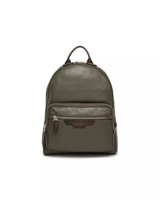 Santoni Tumbled Leather Backpack