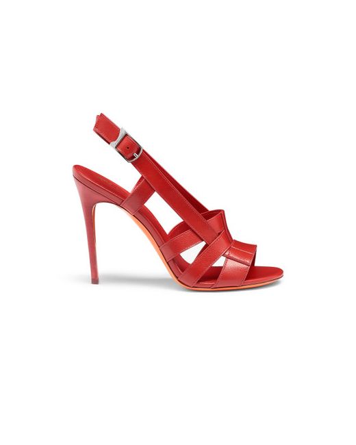Santoni Leather High-heel Beyond Sandal