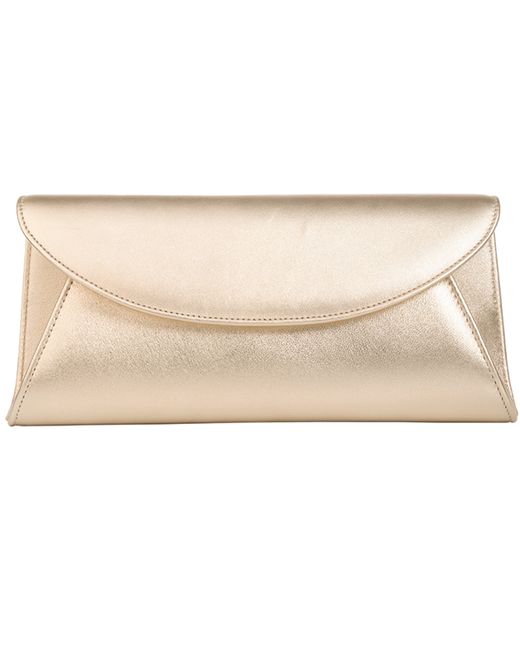 Sargasso & Grey Clutch Light Gold Leather
