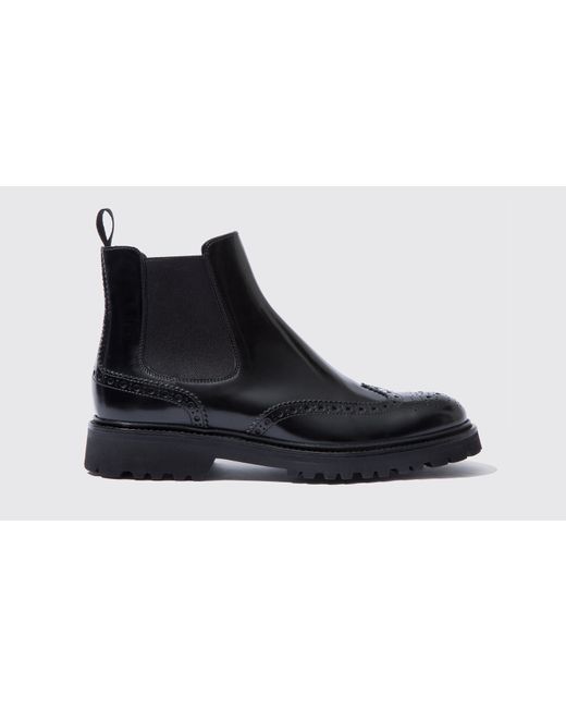 Scarosso Chelsea Boots Poppy Polished Calf Leather