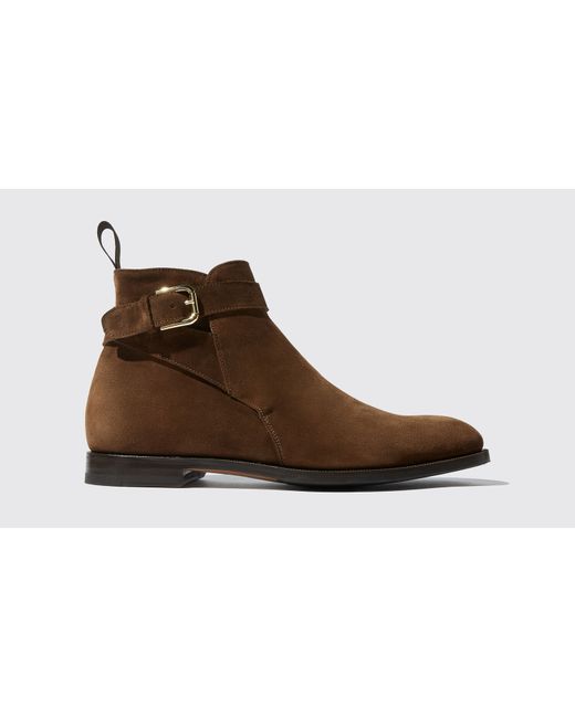 Scarosso Jodhpur Boots Taylor Tobacco Suede Leather