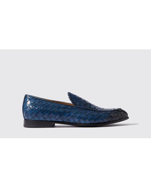 Scarosso Loafers Vittorio Blu Calf Leather
