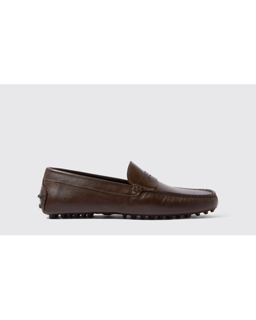 Scarosso Driving Shoes Michael Calf Leather