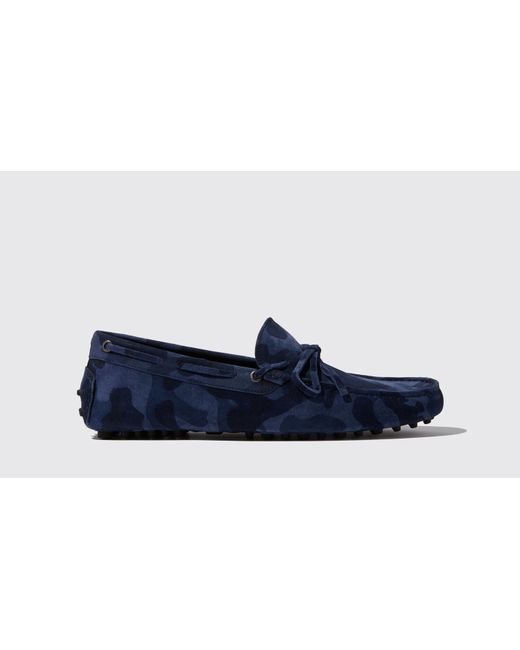 Scarosso Loafers James Camo Suede Leather