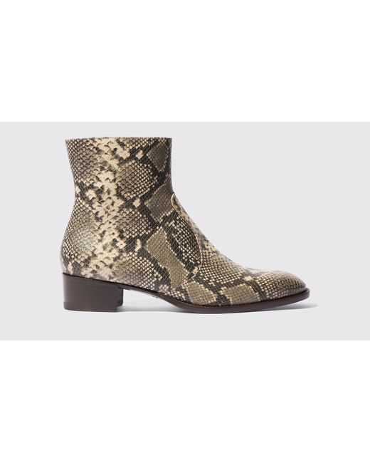 Scarosso Boots Warren Python Calf Leather