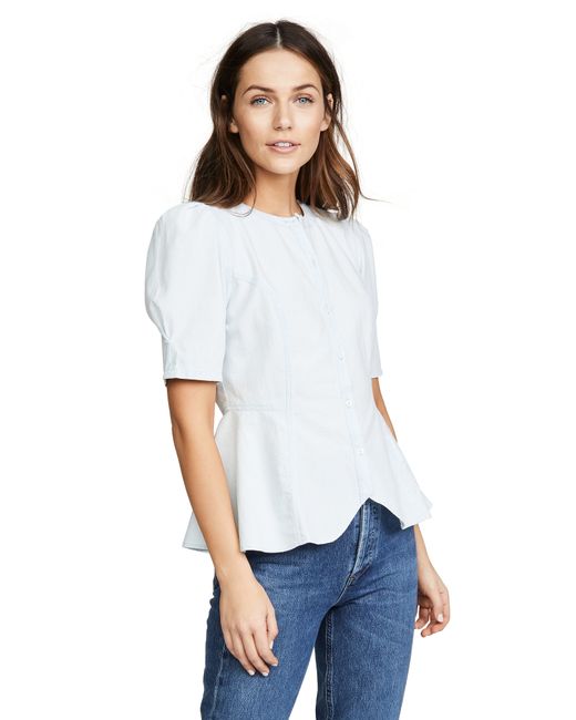 Citizens of Humanity Fran Puff Sleeve Blouse