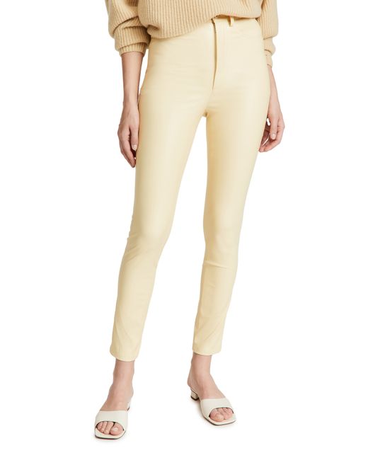 Lapointe Stretch Faux Leather Skinny Jeans