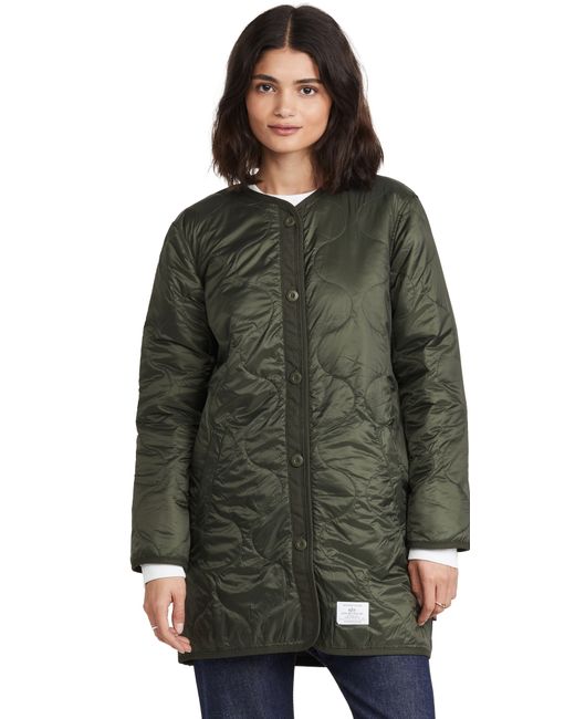 Alpha Industries Long Quilted Liner Jacket