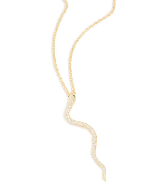 Adina's Jewels Pav Snake Drop Necklace