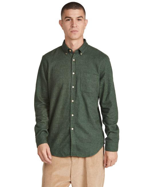 Portuguese Flannel Teca Brushed Flannel Button Down Shirt