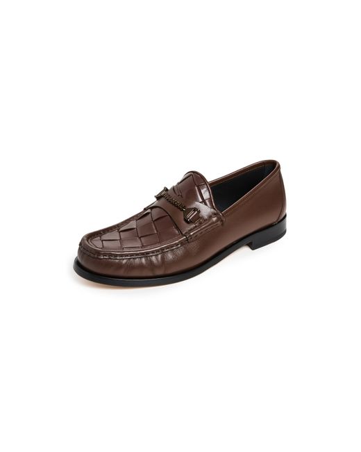 Hyusto Mick Weave Leather Loafers
