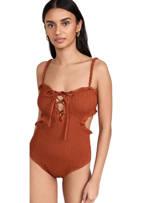 Sea Solid Swimsuit One Piece