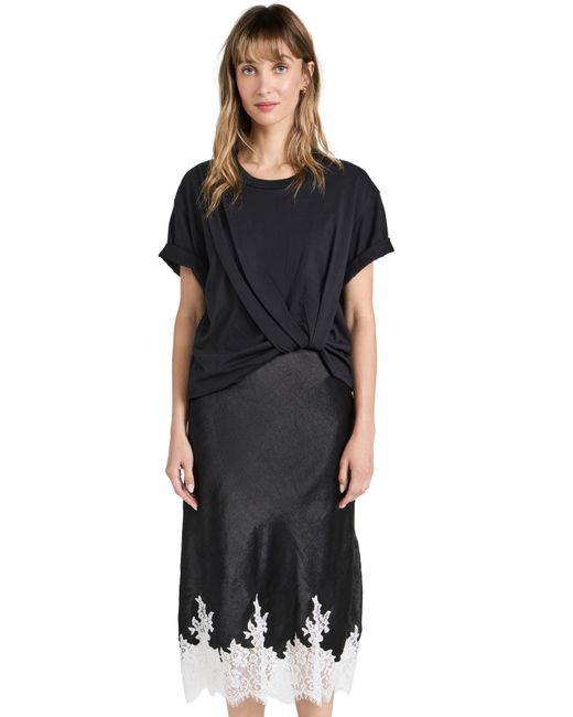 3.1 Phillip Lim T-Shirt Combo Dress with Lace